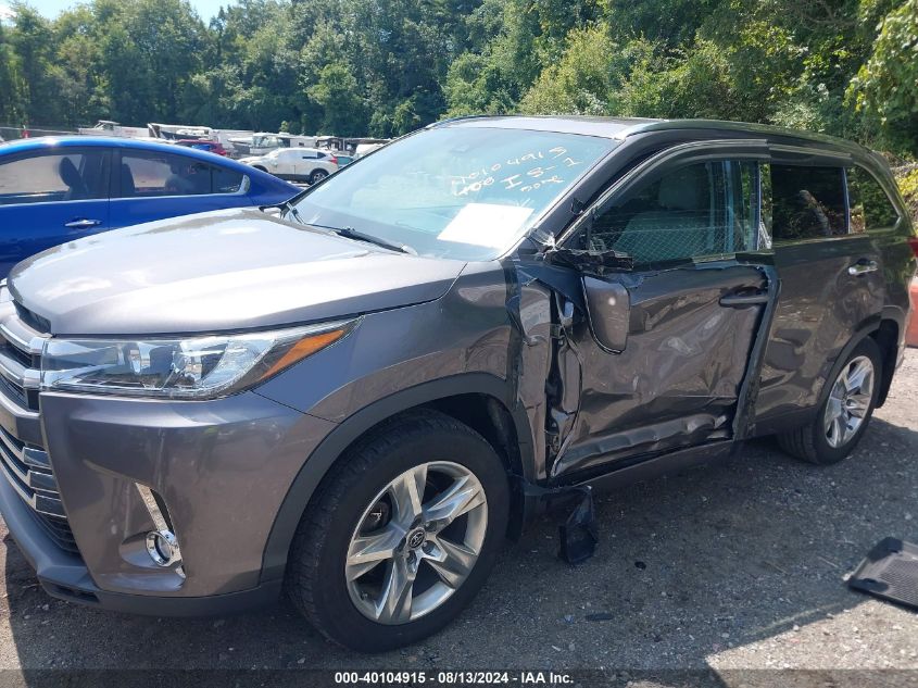 2019 Toyota Highlander Limited VIN: 5TDDZRFH5KS933420 Lot: 40104915