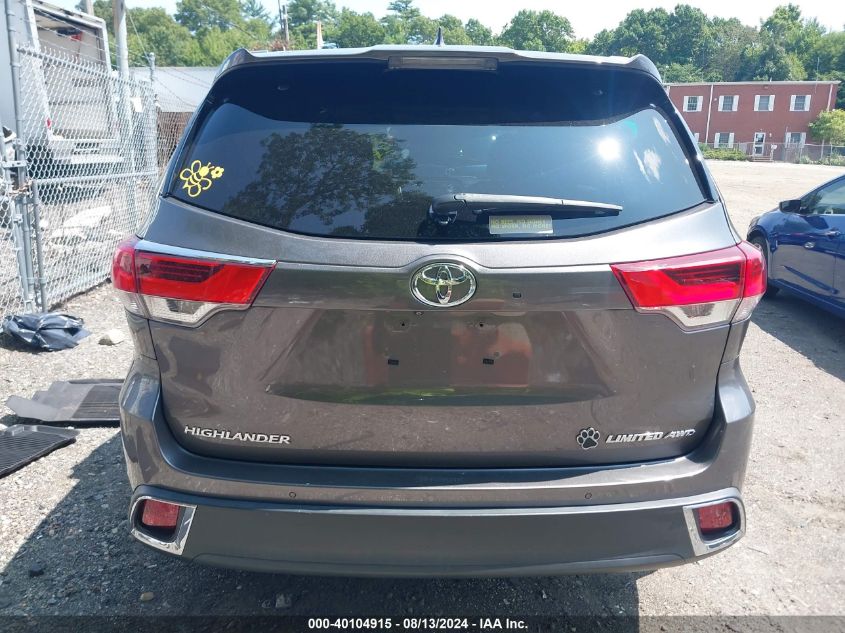 2019 Toyota Highlander Limited VIN: 5TDDZRFH5KS933420 Lot: 40104915