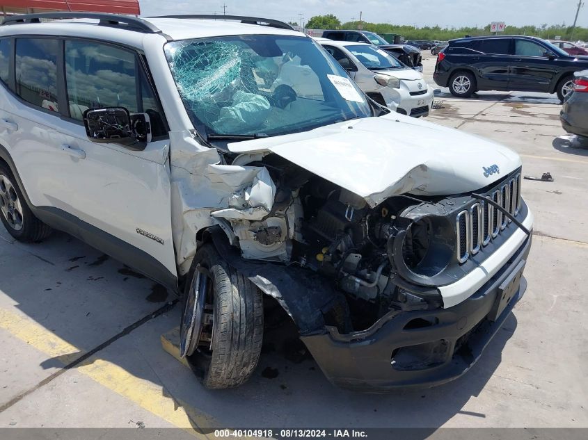 2017 Jeep Renegade Sport Fwd VIN: ZACCJAAB0HPF86382 Lot: 40104918