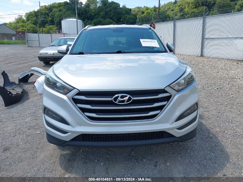 2018 Hyundai Tucson Sel VIN: KM8J3CA42JU736314 Lot: 40104931