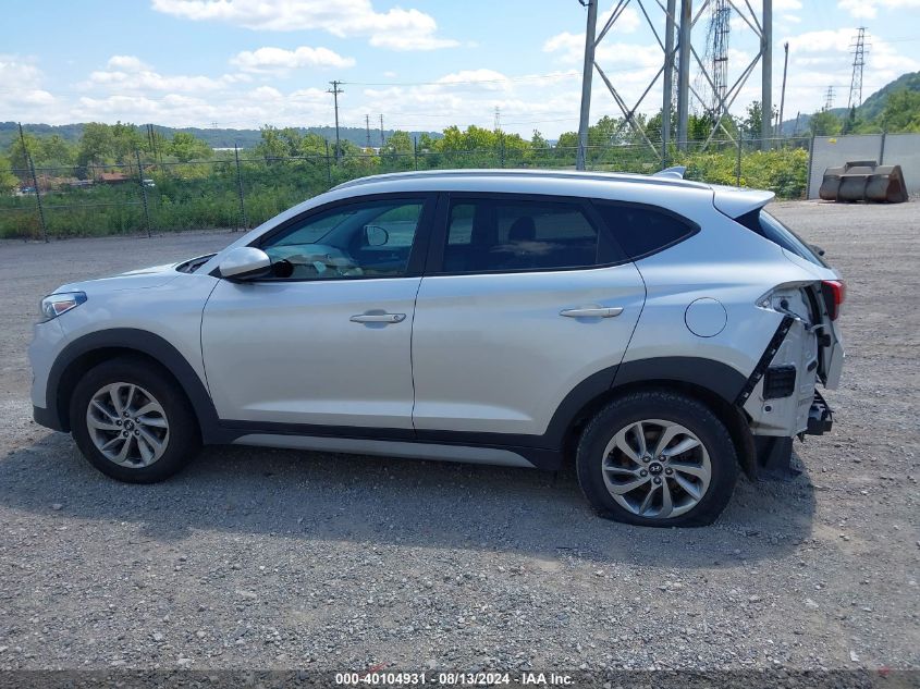 2018 Hyundai Tucson Sel VIN: KM8J3CA42JU736314 Lot: 40104931