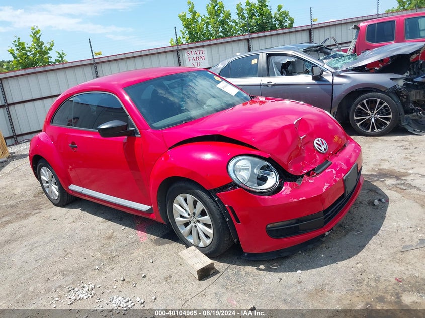 2014 VOLKSWAGEN BEETLE 1.8T ENTRY - 3VWF17ATXEM636337