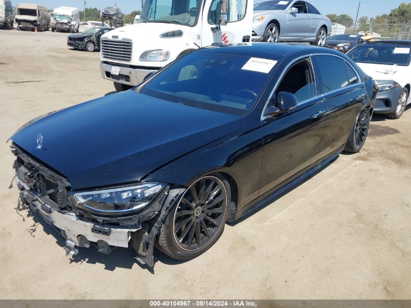 VIN W1K6G7GB5NA125413 2022 Mercedes-Benz S 580, 4Matic no.2