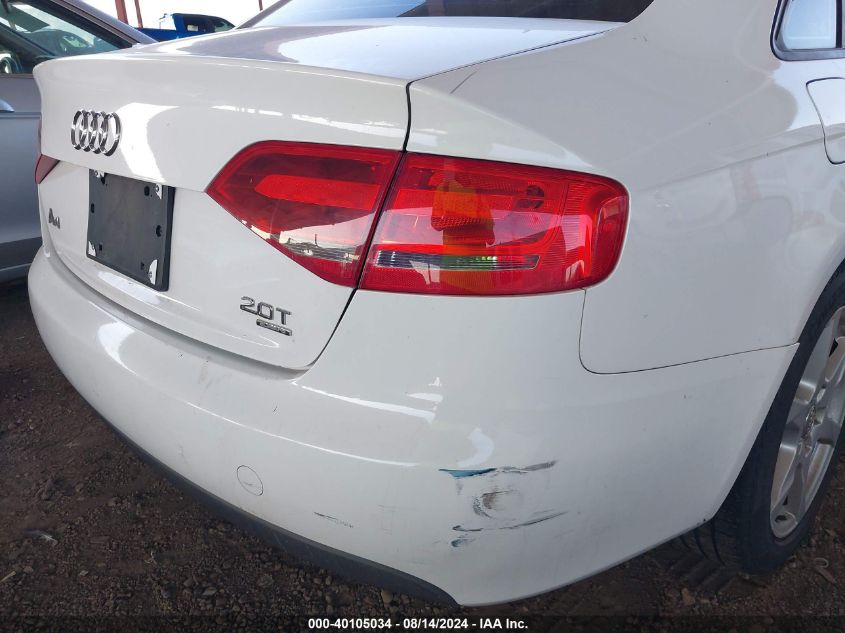 2009 Audi A4 2.0T Premium VIN: WAULF78K29A097927 Lot: 40105034