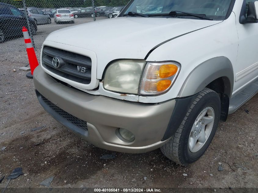 2002 Toyota Sequoia Sr5 V8 VIN: 5TDZT34A42S057532 Lot: 40105041