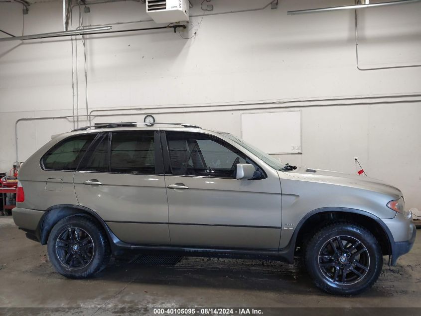 2005 BMW X5 3.0I VIN: 5UXFA13565LY18941 Lot: 40105095