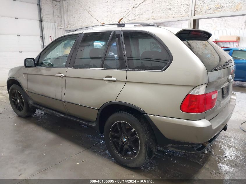 2005 BMW X5 3.0I VIN: 5UXFA13565LY18941 Lot: 40105095