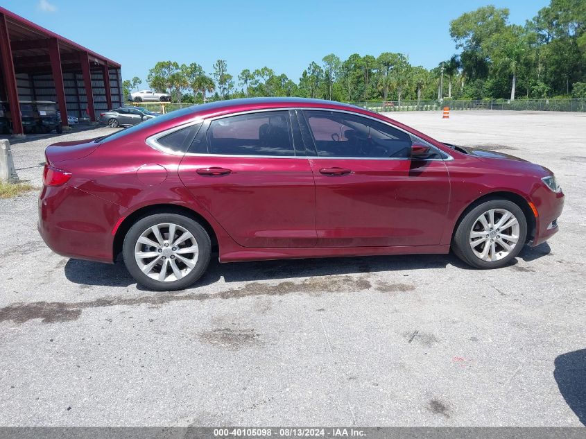 2016 Chrysler 200 Limited VIN: 1C3CCCAB2GN141398 Lot: 40105098