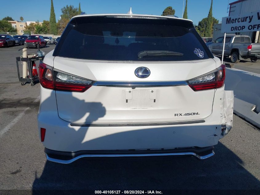 2018 Lexus Rx 450Hl Premium VIN: JTJDGKCA6J2004862 Lot: 40105127