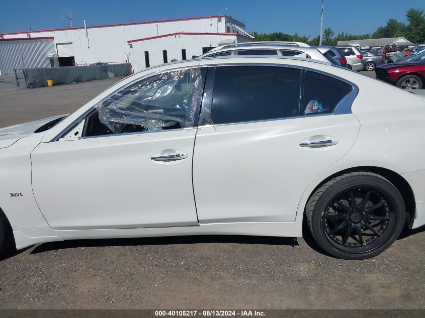 2018 Infiniti Q50 3.0T Luxe VIN: JN1EV7AR7JM610617 Lot: 40105217