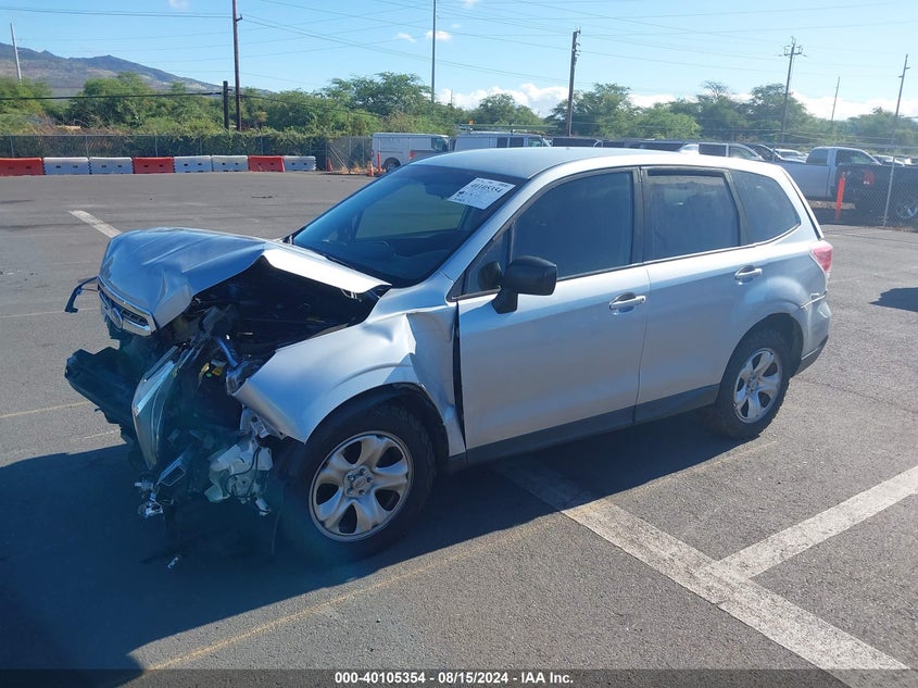 VIN JF2SJAAC3HH532474 2017 SUBARU FORESTER 2.5I