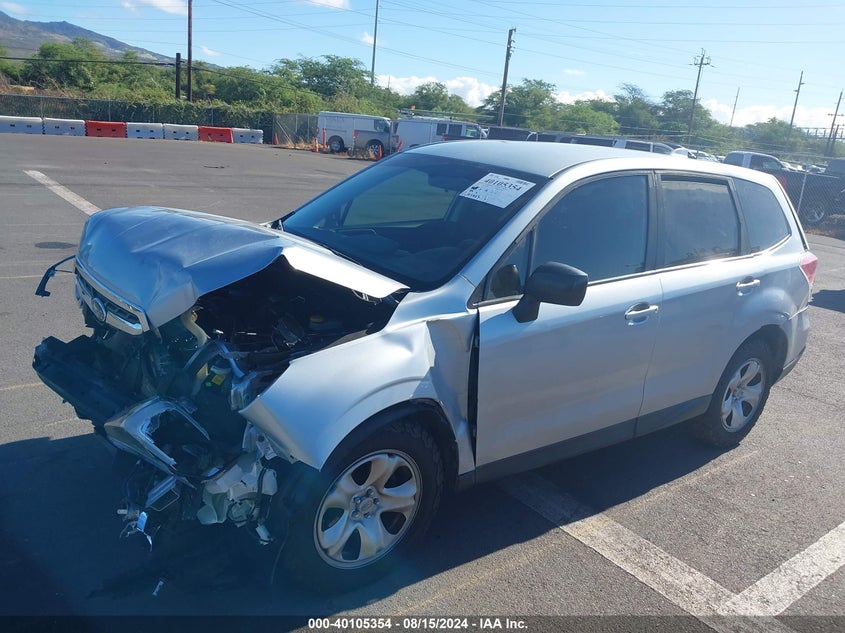 VIN JF2SJAAC3HH532474 2017 SUBARU FORESTER 2.5I