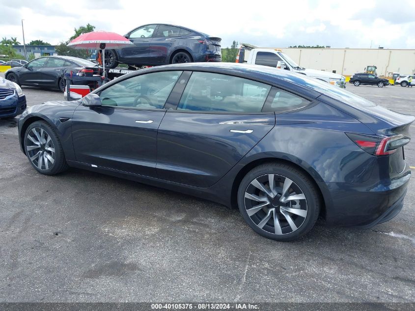 2024 TESLA MODEL 3 REAR-WHEEL DRIVE - 5YJ3E1EA0RF742466