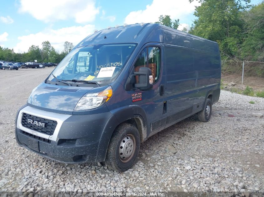 2019 Ram Promaster 3500 Cargo Van High Roof 159 Wb Ext VIN: 3C6URVJG5KE564096 Lot: 40105506