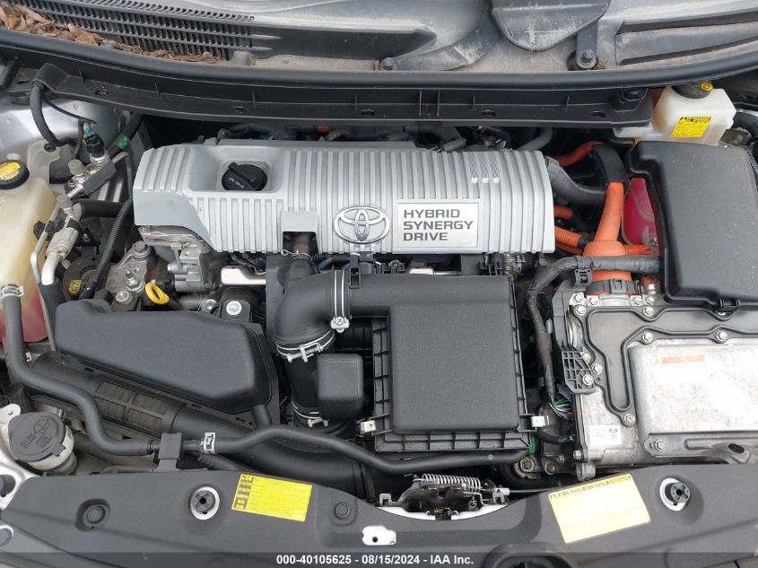 2012 Toyota Prius VIN: JTDKN3DU6C5427845 Lot: 40105625