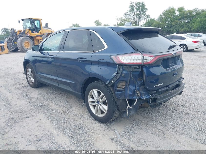 2017 Ford Edge Sel VIN: 2FMPK4J96HBC42987 Lot: 40105798