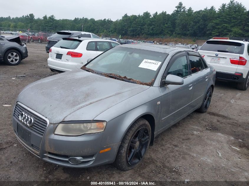 2006 Audi A4 2.0T VIN: WAUDF78EX6A135656 Lot: 40105943