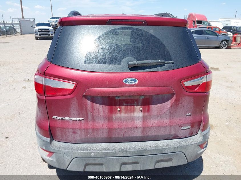 2020 Ford Ecosport Se VIN: MAJ3S2GEXLC318026 Lot: 40105957