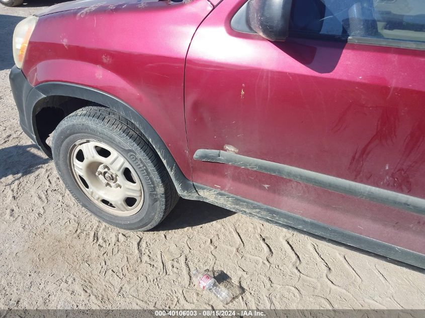 2005 Honda Cr-V Lx VIN: JHLRD68595C016589 Lot: 40106003