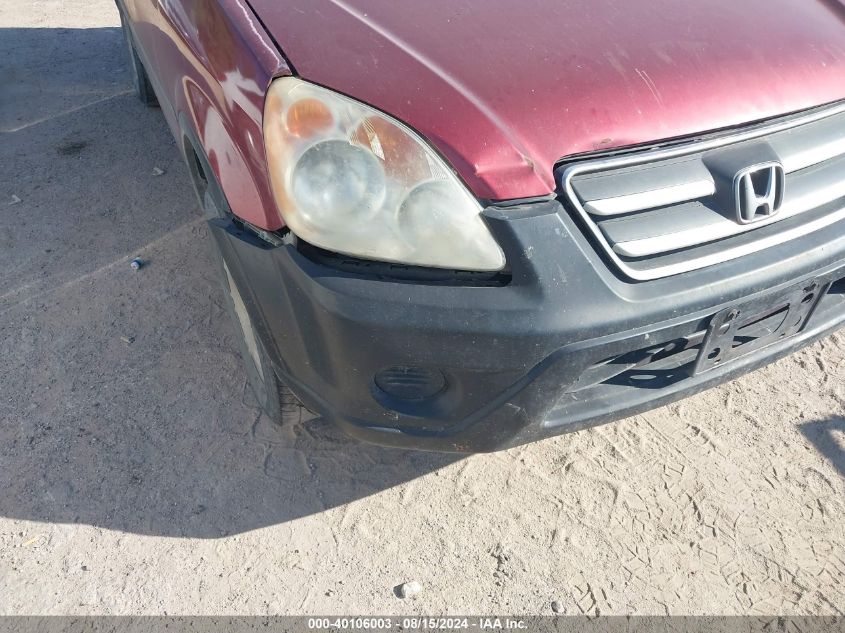 2005 Honda Cr-V Lx VIN: JHLRD68595C016589 Lot: 40106003