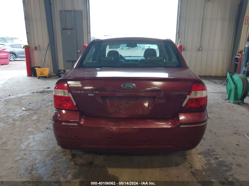 2005 Ford Five Hundred Limited VIN: 1FAFP28145G146016 Lot: 40106062