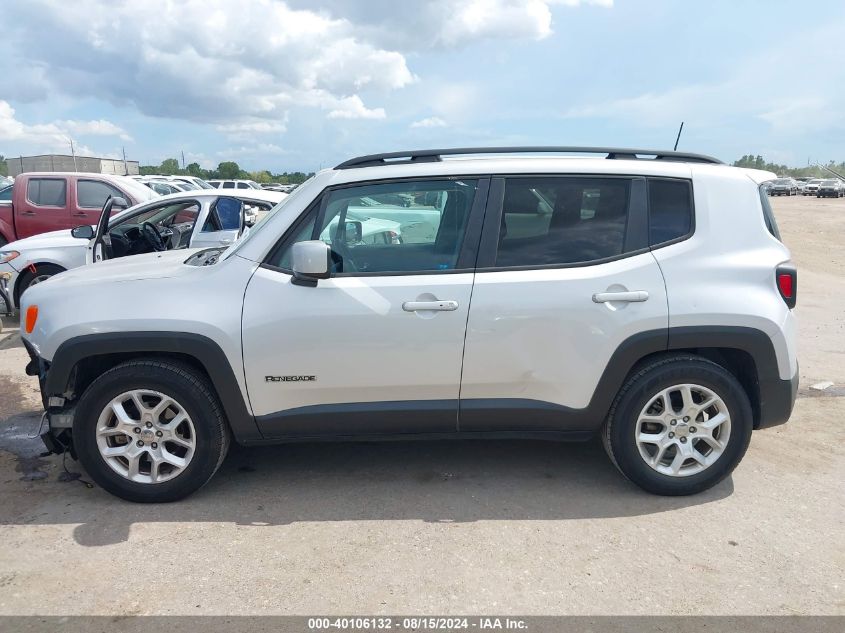 2018 Jeep Renegade Latitude Fwd VIN: ZACCJABB4JPH99386 Lot: 40106132