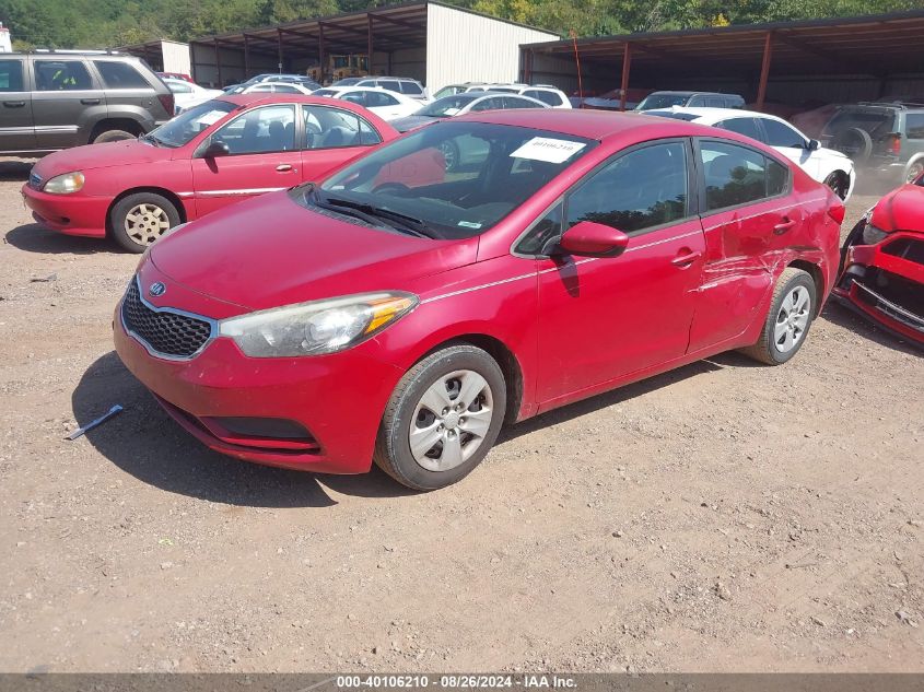 KNAFK4A60G5487600 2016 KIA FORTE - Image 2