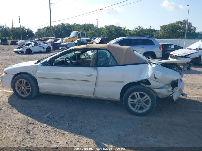 1997 Chrysler Sebring Jxi VIN: 3C3EL55H8VT627892 Lot: 40106407