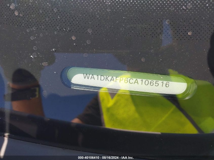 2012 Audi Q5 3.2 Premium Plus VIN: WA1DKAFP6CA106516 Lot: 40106410