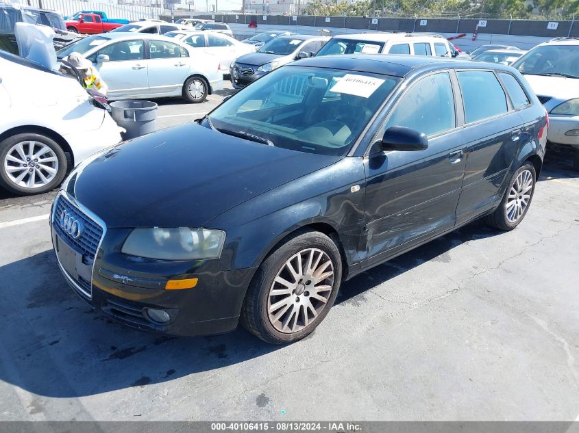 2008 Audi A3 2.0T VIN: WAUNF78P88A046855 Lot: 40106415