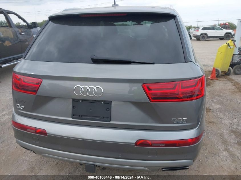 2017 Audi Q7 3.0T Premium VIN: WA1LAAF7XHD032022 Lot: 40106446