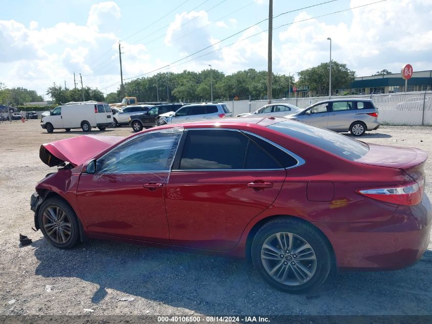 2015 Toyota Camry Se VIN: 4T1BF1FK3FU914942 Lot: 40106500