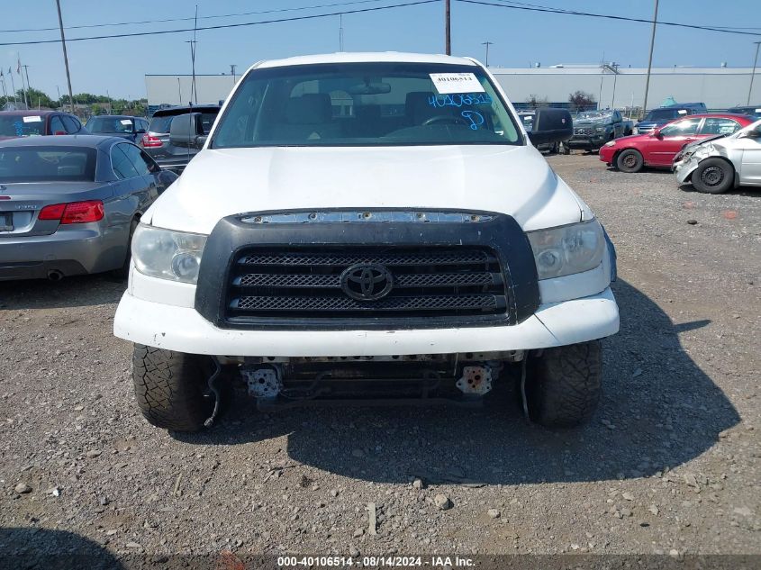 2007 Toyota Tundra Sr5 5.7L V8 VIN: 5TBBV54177S474957 Lot: 40106514