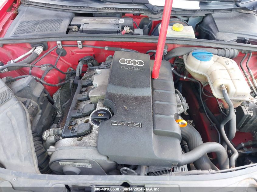 2007 Audi A4 2.0T Quattro VIN: WAUDF78EX7A050494 Lot: 40106538