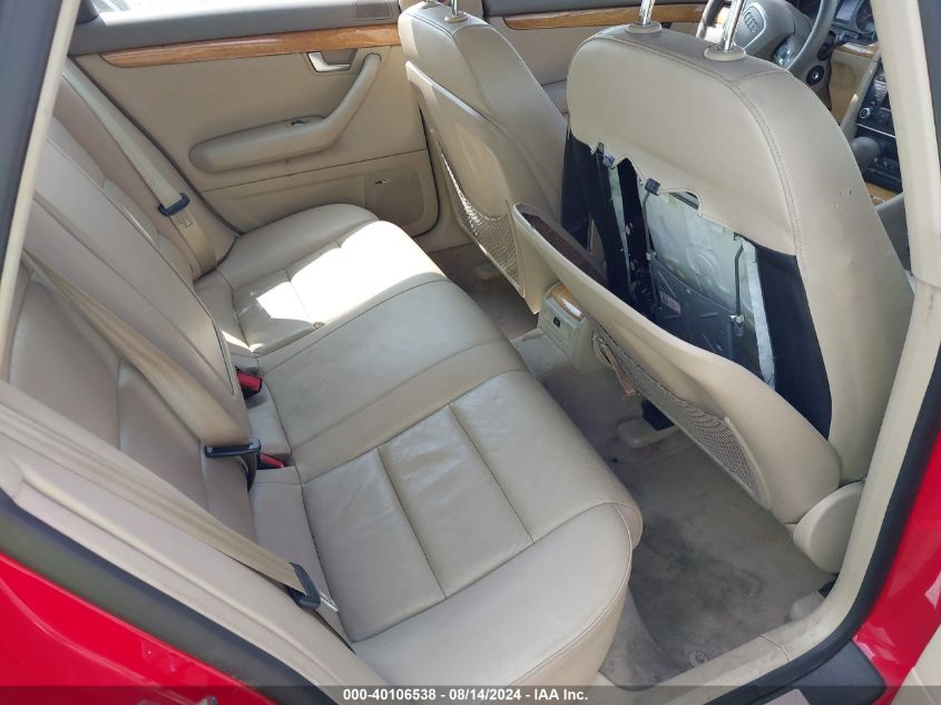 2007 Audi A4 2.0T Quattro VIN: WAUDF78EX7A050494 Lot: 40106538