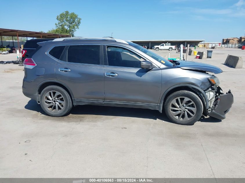 2015 Nissan Rogue Sl VIN: 5N1AT2MT0FC895195 Lot: 40106563