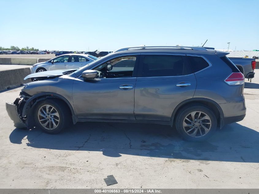 2015 Nissan Rogue Sl VIN: 5N1AT2MT0FC895195 Lot: 40106563