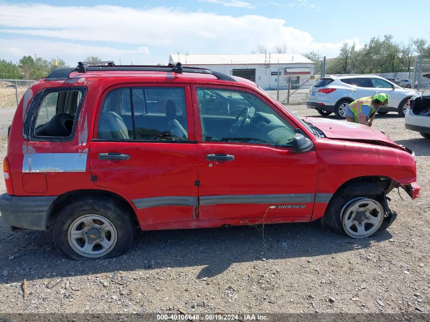 2000 Chevrolet Tracker Hard Top VIN: 2CNBJ13C9Y6943472 Lot: 40106648