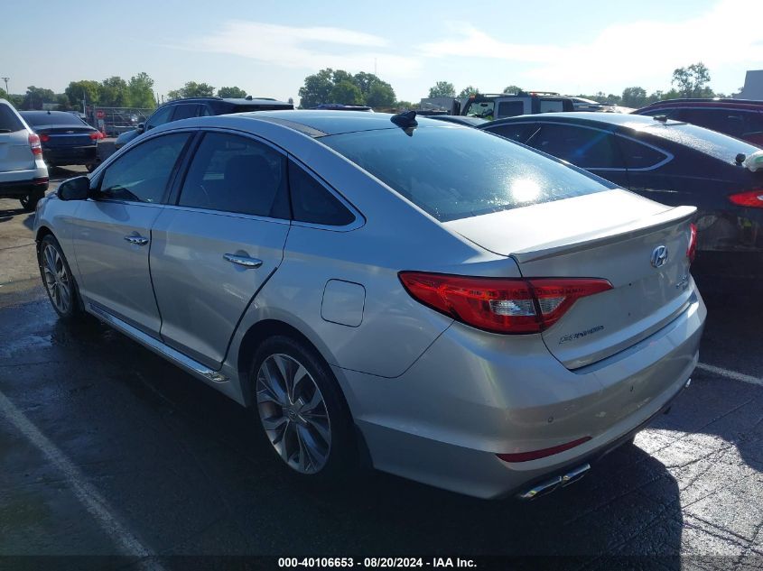 2015 Hyundai Sonata Limited 2.0T VIN: 5NPE34ABXFH118282 Lot: 40106653