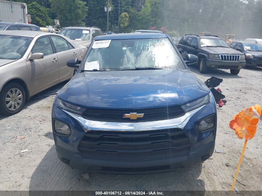 2021 Chevrolet Trailblazer Fwd Ls VIN: KL79MMS26MB074905 Lot: 40106712