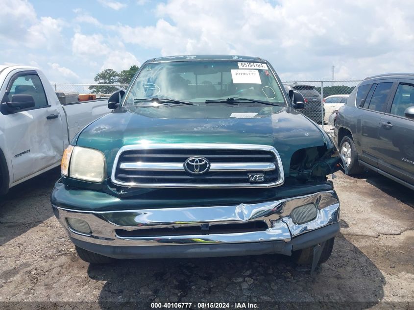 2002 Toyota Tundra Ltd V8 VIN: 5TBRT38182S306580 Lot: 40106777