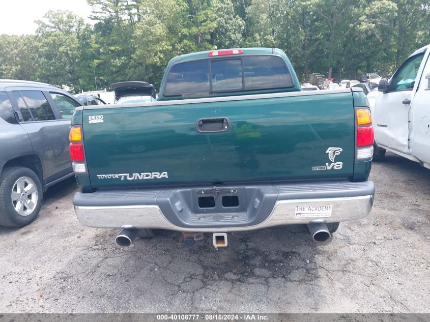 2002 Toyota Tundra Ltd V8 VIN: 5TBRT38182S306580 Lot: 40106777