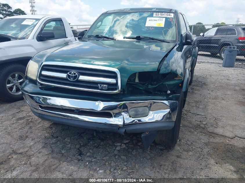 2002 Toyota Tundra Ltd V8 VIN: 5TBRT38182S306580 Lot: 40106777