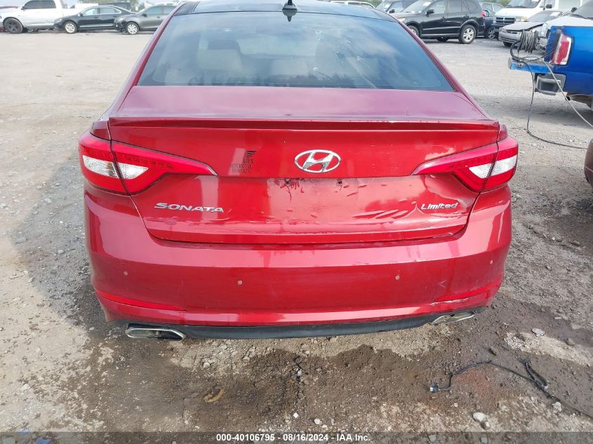 2015 Hyundai Sonata Limited VIN: 5NPE34AF0FH050688 Lot: 40106795