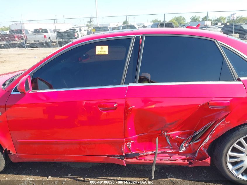 2005 Audi A4 2.0T VIN: WAUDF68E95A479813 Lot: 40106825