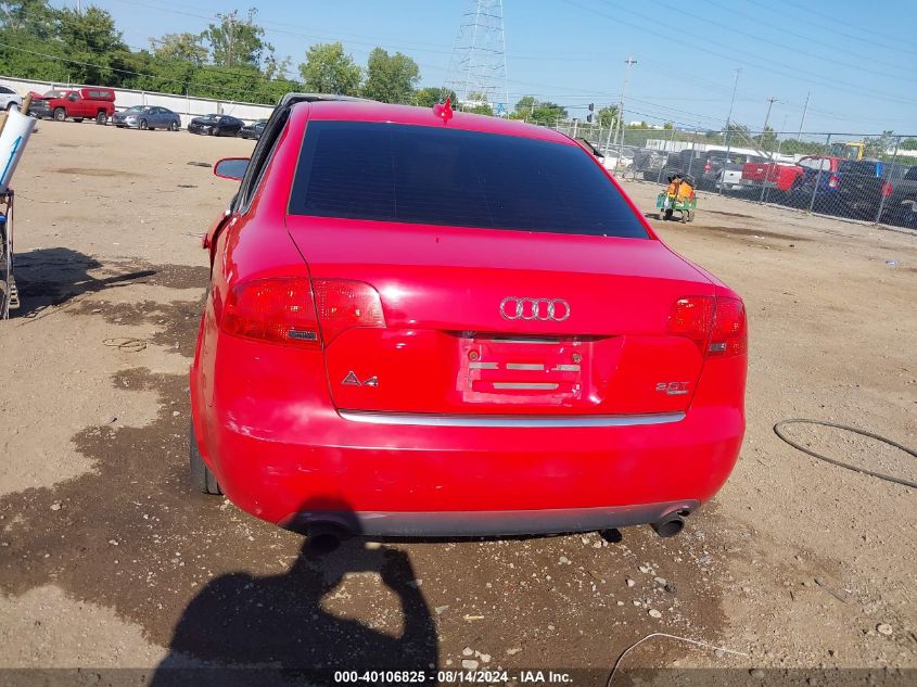 2005 Audi A4 2.0T VIN: WAUDF68E95A479813 Lot: 40106825