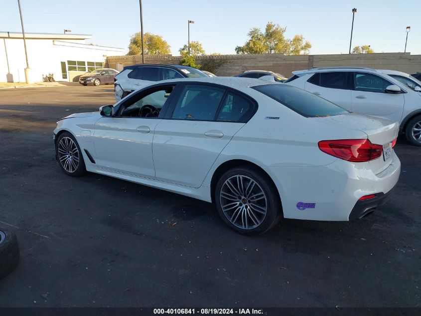 2019 BMW 530E Iperformance VIN: WBAJA9C59KB392493 Lot: 40106841