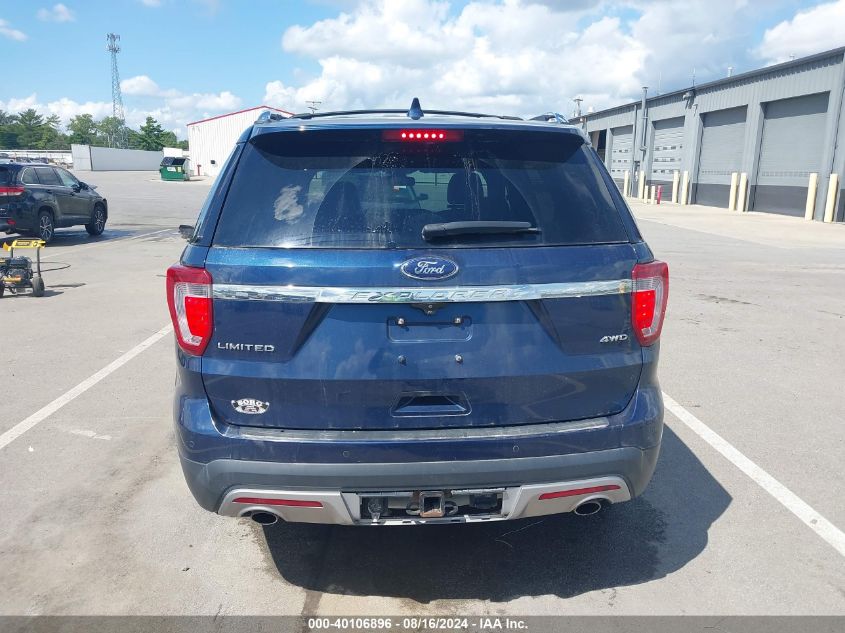 2017 Ford Explorer Limited VIN: 1FM5K8F89HGD84919 Lot: 40106896