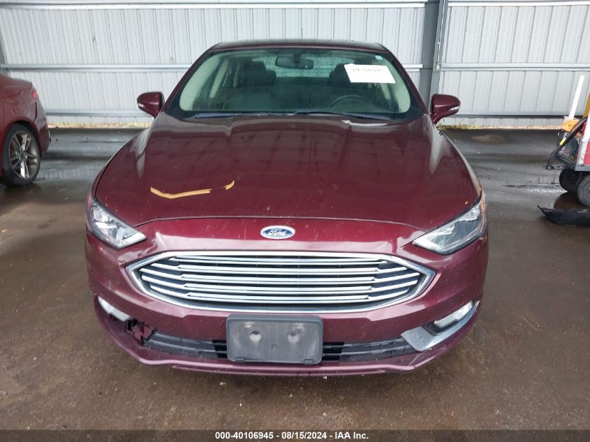 2017 Ford Fusion Se VIN: 3FA6P0HD5HR228218 Lot: 40106945