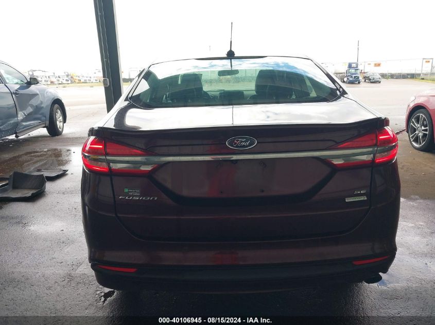 2017 Ford Fusion Se VIN: 3FA6P0HD5HR228218 Lot: 40106945